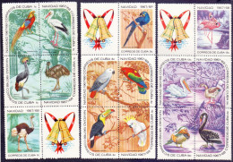 CUBA - BIRDS - OSTRICH SWAN PARROT DUCK - CHRISTMAS - **MNH - 1967 - Natale