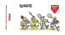 *Lot De 2 CPM  Petition PCF Pour La Retraite à 60 Ans - Illustration De GUIDUCH Et CHARB - Pas Courant - Parteien & Wahlen