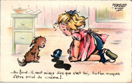 Jacqueline Faizant Simon Au Fond ... Il Vaut Mieux Dire Que C'est Toi ,.. Tu T'en.. Chien Dog Cane Fox à Paris N°1401/62 - Faizant