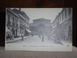 POSTCARD BONE BONNE RUE NEGRIER ET LE MARCHE AUX LEGUMES AK CPA - Bonne