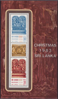 MiNr. (645 - 646) Block 23 Sri Lanka 1983, 30. Nov. Weihnachten - Postfrisch/**/MNH - Sri Lanka (Ceilán) (1948-...)