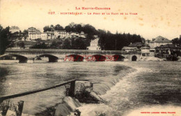 CPA MONTREJEAU - LE PONT ET LE HAUT DE LA VILLE - Montréjeau