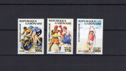 Gabon 1992 Olympic Games Barcelona, Cycling, Boxing Etc. Set Of 3 MNH - Verano 1992: Barcelona