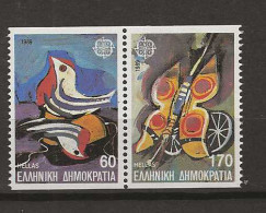 1989 MNH Greece Mi 1721-22-C Postfris** - Nuevos