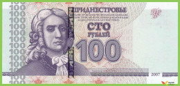 Voyo MOLDOVA (Transdniester) 100 Rubley 2007/2012 P47b B214b BK UNC - Moldavië