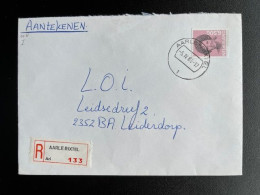 NETHERLANDS 1984 REGISTERED LETTER AARLE RIXTEL TO LEIDERDORP 05-04-1984 NEDERLAND AANGETEKEND - Cartas & Documentos