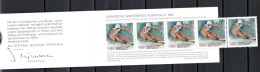 Germany 1992 Olympic Games Albertville Stamp Booklet With 5 Stamps MNH - Winter 1992: Albertville