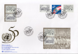 UNO WIEN  Maxi-FDC Mit Block 7, 269-270 A+B Und Österreich 2162, 50 Jahre Uno, 1995 - FDC