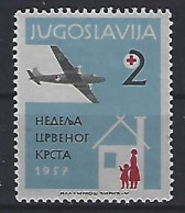 Jugoslavia 1957  Zwangszuschlagsmarken (**) MNH  Mi.18 - Wohlfahrtsmarken