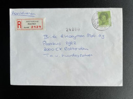 NETHERLANDS 1988 REGISTERED LETTER AMSTERDAM NIEUW WEST TO ROTTERDAM 18-07-1988 NEDERLAND AANGETEKEND - Storia Postale