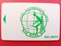 Nigeria Nitel Green Logo 500 Units No Chip 500 U (BB0615 - Nigeria