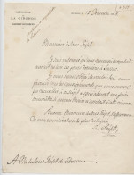 Autographe, Justin De Selves, Préfet De La Gironde, Bordeaux. Lettre Au Sous-préfet Libourne : Réunion Royaliste, 1888 - Politisch Und Militärisch