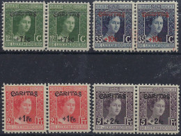 Luxembourg - Luxemburg - Timbres - 1924   Caritas   Adelaide  2 Satz / Paare   MNH** - 1914-24 Marie-Adelaide