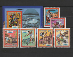 Guinea 1987 Olympic Games Barcelona, Tennis, Javelin, Athletics Etc. Set Of 6 + S/s MNH - Estate 1992: Barcellona