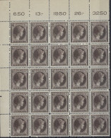 Luxembourg - Luxemburg - Timbres - 1926   Charlotte   Bloc  à 25 X 65c.   MNH** - Blocs & Feuillets