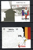 Guyana 1992 Olympic Games Barcelona / Albertville 2 S/s Imperf. MNH - Verano 1992: Barcelona