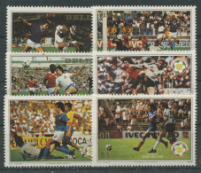 Belize 1982 Fußball-WM Spanien 688/93 Postfrisch - Belice (1973-...)