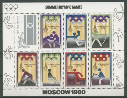 Korea (Nord) 1979 Olympiade Moskau 1890/96 Kleinbogen Postfrisch (C30500) - Korea (Nord)