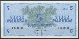 Finnland 5 Markkaa 1963, Tannenzweige, KM 99 A, Kassenfrisch (K113) - Finlandia