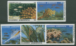 Griechenland 1988 Kleinstlebewesen Im Mittelmeer 1680/84 C Postfrisch - Nuevos