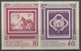 UNO New York 1991 Postverwaltung UNPA MiNr. 1&3 New York 621/22 Postfrisch - Nuovi