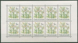 Tschechoslowakei 1990 Pflanzen Gartenblumen Lilie 3041 K Postfrisch (C62814) - Blocs-feuillets