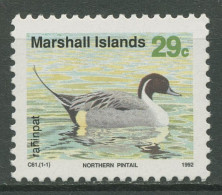 Marshall-Inseln 1992 Naturschutz Zugvögel Spießente 408 Postfrisch - Marshall Islands