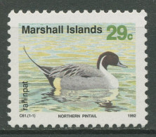Marshall-Inseln 1992 Naturschutz Zugvögel Spießente 408 Postfrisch - Islas Marshall