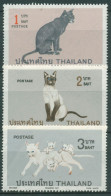 Thailand 1971 Tiere Katzen Siamkatzen 589/91 Postfrisch - Thailand