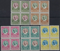 Luxembourg - Luxemburg - Timbres - 1928   Caritas   Princesse Marie-Adélaïde  Série   Blocs à 4   MNH** - Blocchi & Foglietti