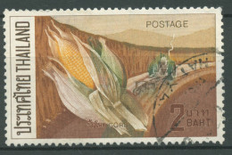 Thailand 1971 Landwirtschaft Getreideexport Mais Traktor 596 Gestempelt - Thailand