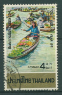 Thailand 1971 Tourismus Marktkähne Boote 602 Gestempelt - Thailand