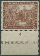 Alliierte Besetzung 1947 Leipziger Messe Mit Unterrand 941 I D UR Postfrisch - Mint