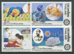 Thailand 1990 Rotary-Club Bildung Gesundheitswesen 1370/73 Postfrisch - Thailand