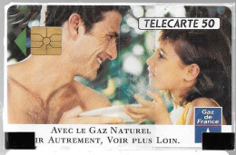 CARTE²°-PUBLIC-50U-F243.989-03/92-GDF-PERE-Sans 2e Logo-NSB-Série B220E0012-TBE-RARE - 1992