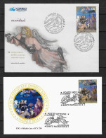 2014 Joint/Congiunta Argentina And Vatican City, BOTH FDC'S WITH 1 STAMP: Christmas / Natale - Emissions Communes