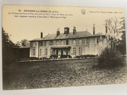 CPA - 93 - SAVIGNY SUR ORGE - Le Château De Grand Vaux Du Coté Du Parc - Joli Cachet 40e Tl Ie - Savigny Sur Orge