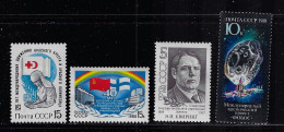 RUSSIA 1988 SCOTT #5644,5652,5686,5704  MNH - Neufs