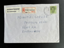 NETHERLANDS 1992 REGISTERED LETTER BARGERCOMPASCUUM TO EINDHOVEN 25-05-1992 NEDERLAND AANGETEKEND - Cartas & Documentos