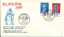 Turkey Kibris FDC 3-5-1976 EUROPA CEPT With Cachet - 1976