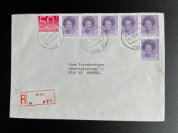 NETHERLANDS 1984 REGISTERED LETTER DE BILT TO ARNHEM 19-09-1984 NEDERLAND AANGETEKEND - Briefe U. Dokumente