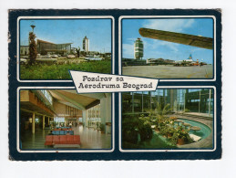 1960s. YUGOSLAVIA,SERBIA,BELGRADE,AIRPORT,POSTCARD,USED - Jugoslawien