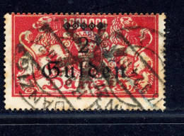 Danzig Korkstempel Michel 190 Fischer 184 Gestempelt INFLA Geprüft BPP Sicherungs-Stempel  Danzig 1 - Used