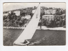 1964. YUGOSLAVIA,MONTENEGRO,HERCEG NOVI,SAILING BOAT,HOTEL BOKA,POSTCARD,USED - Jugoslawien