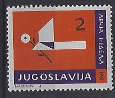 Jugoslavia 1961  Zwangszuschlagsmarken (**) MNH  Mi.27 - Wohlfahrtsmarken