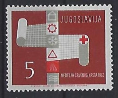 Jugoslavia 1962  Zwangszuschlagsmarken (**) MNH  Mi.28 - Beneficenza