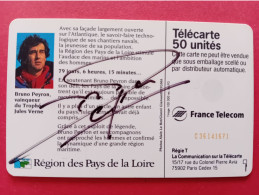 F372 Dédicacée - PAYS DE LOIRE - Bruno Peyron Avec Signature - VOILE  (BB0615 - 1993