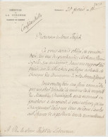 Autographe,Justin De Selves, Préfet De Gironde ,1888,écrit Au Sous-préfet  Libourne Pour Nuances Politique  Des Communes - Politicians  & Military