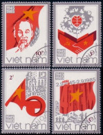 930 Vietnam Drapeau Flag Ho Chi Minh (VIE-20) - Sellos