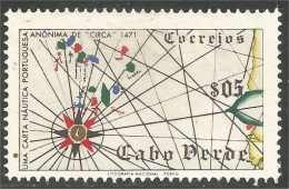 928 Cabo Verde Carte Map Iles Islands Navigation No Gum (VER-26b) - Inseln